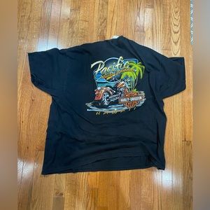 Vintage Harley Davidson Hawaii double sided graphic tee